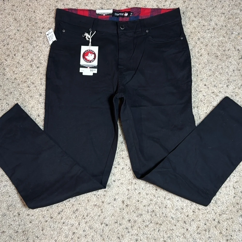 Canada Weather gear black authentic Heritage sport pants size 36 NWT